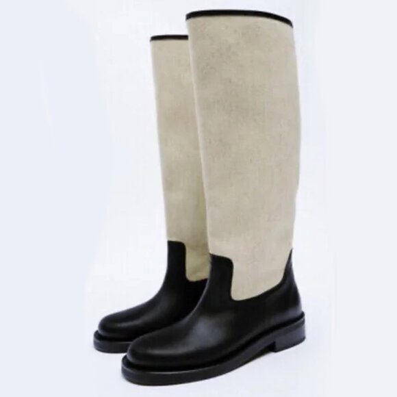 NWT Zara Leather Boots - Picture 8 of 9